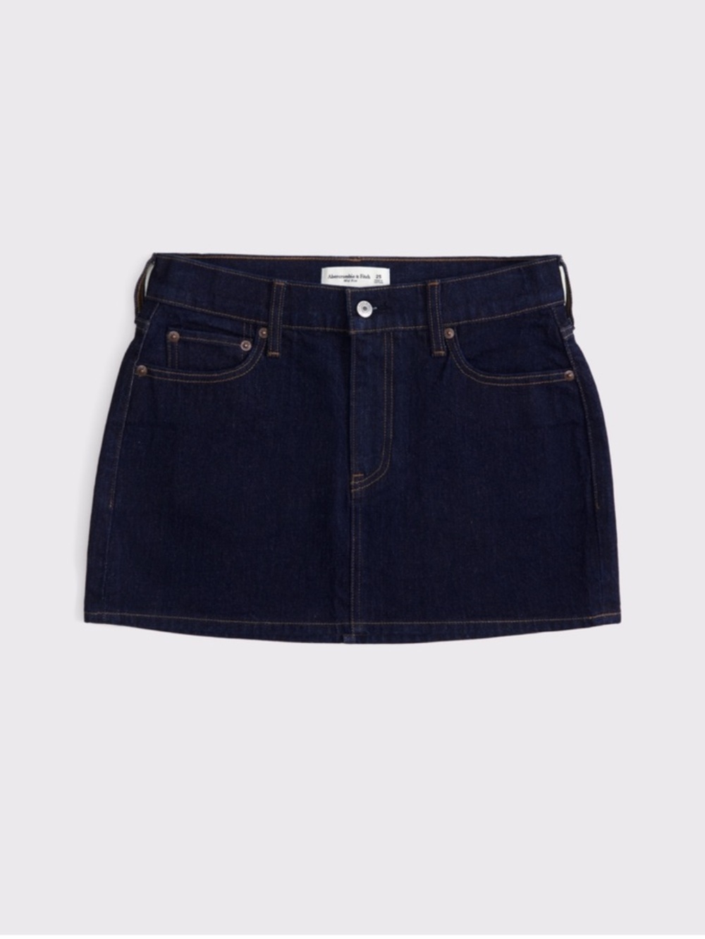 Abercrombie & Fitch Denim Mini Skirt in Rinse